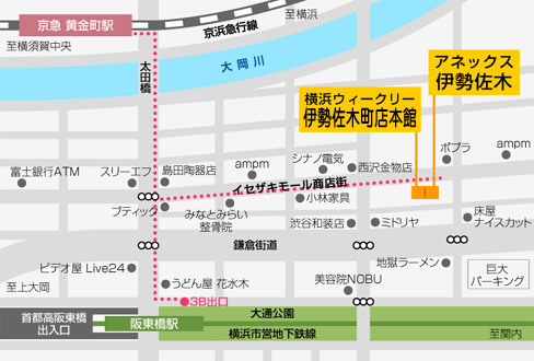伊勢佐木町店本館MAP