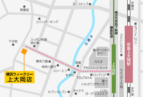 上大岡店MAP